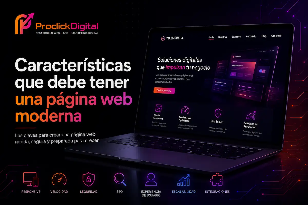 Características que debe tener una página web moderna