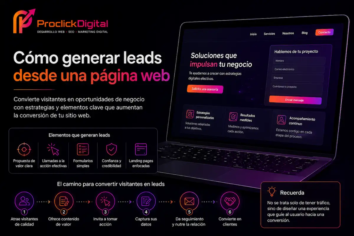 Cómo generar leads desde una página web