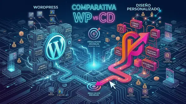 Comparativa WordPress vs Desarrollo Personalizado